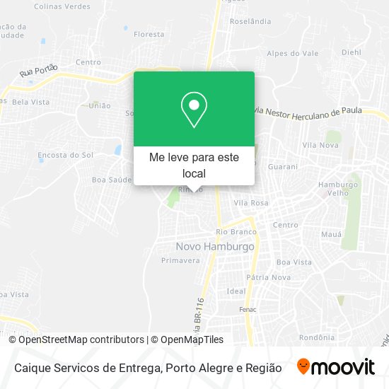 Caique Servicos de Entrega mapa