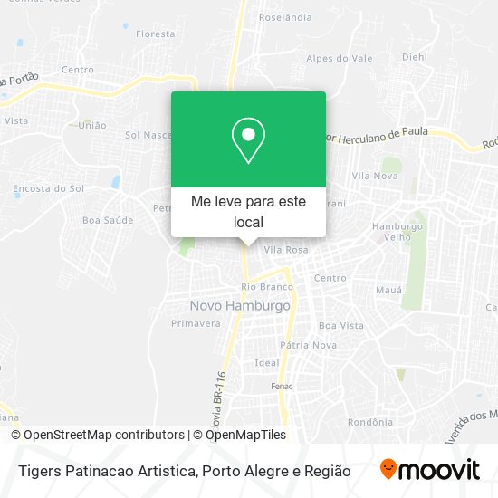 Tigers Patinacao Artistica mapa