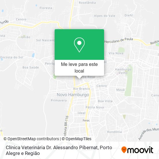 Clínica Veterinária Dr. Alessandro Pibernat mapa