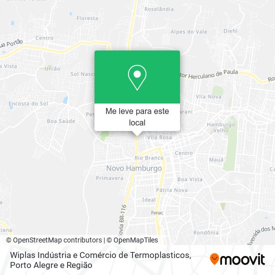 Wiplas Indústria e Comércio de Termoplasticos mapa