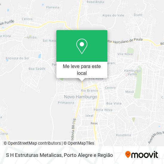 S H Estruturas Metalicas mapa