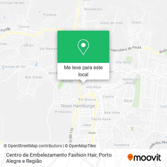 Centro de Embelezamento Fashion Hair mapa