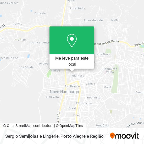 Sergio Semijoias e Lingerie mapa