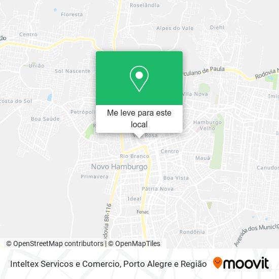 Inteltex Servicos e Comercio mapa