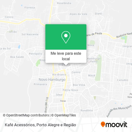 Kafé Acessórios mapa