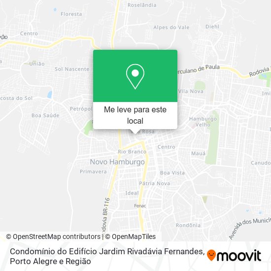 Condomínio do Edifício Jardim Rivadávia Fernandes mapa