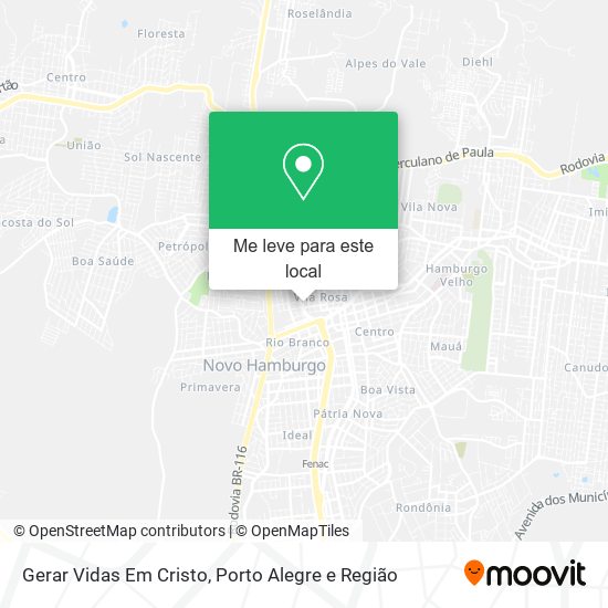 Gerar Vidas Em Cristo mapa