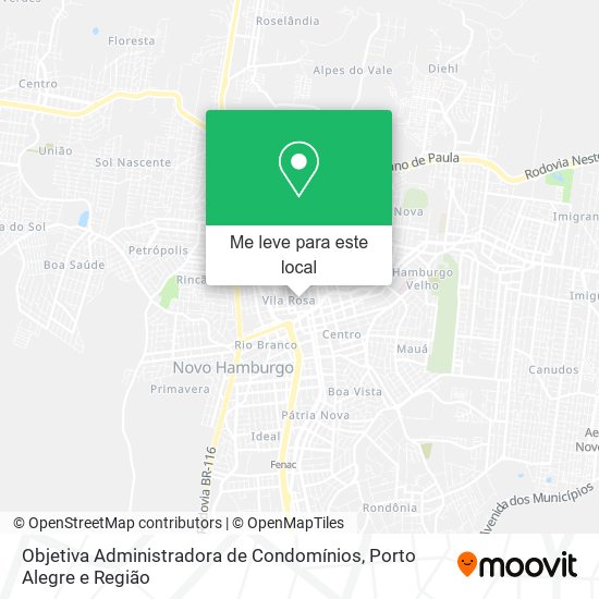 Objetiva Administradora de Condomínios mapa