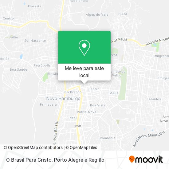 O Brasil Para Cristo mapa