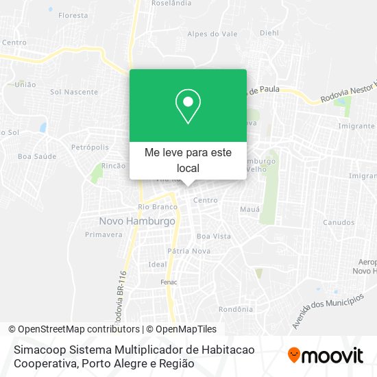 Simacoop Sistema Multiplicador de Habitacao Cooperativa mapa