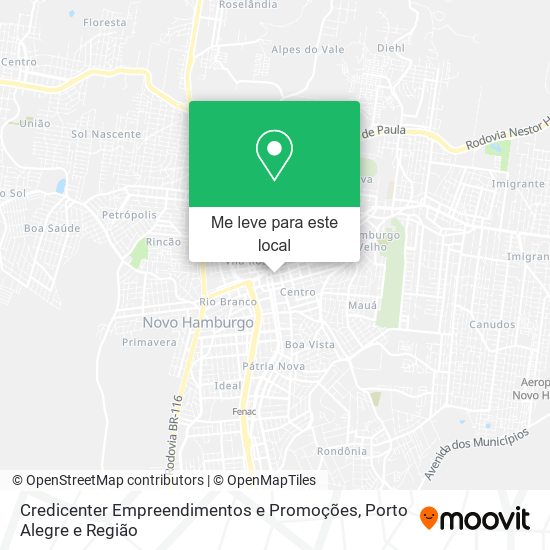 Credicenter Empreendimentos e Promoções mapa