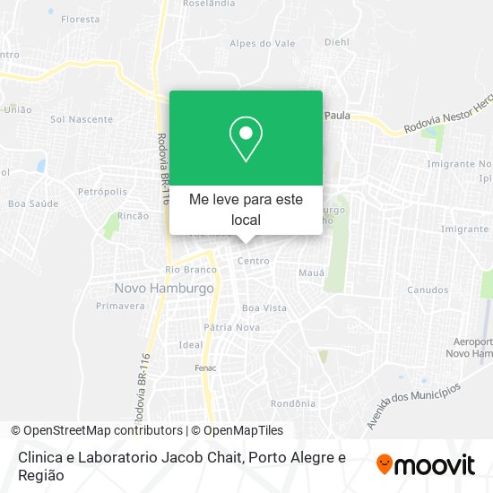 Clinica e Laboratorio Jacob Chait mapa