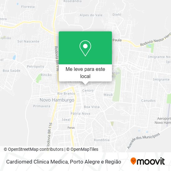 Cardiomed Clinica Medica mapa