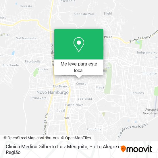 Clínica Médica Gilberto Luiz Mesquita mapa