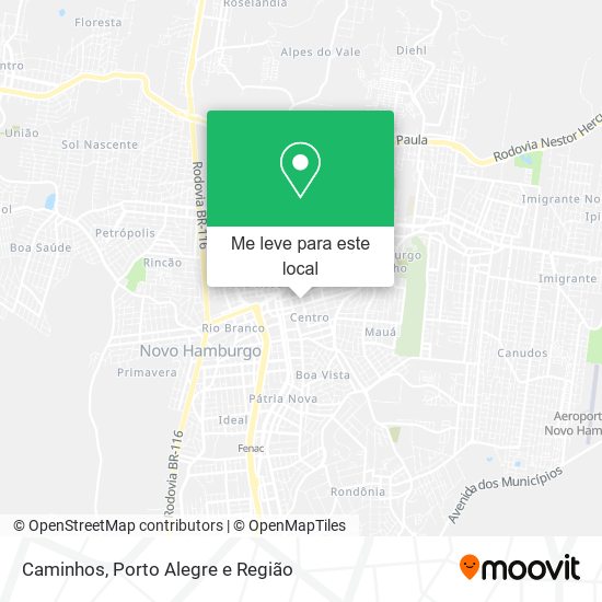 Caminhos mapa