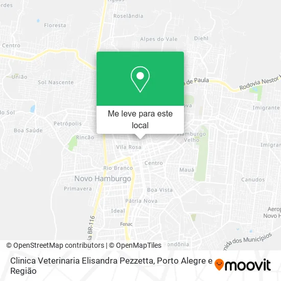 Clinica Veterinaria Elisandra Pezzetta mapa
