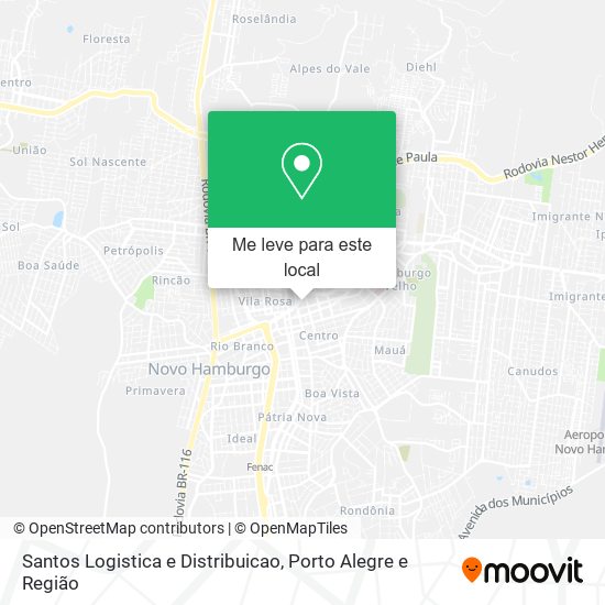 Santos Logistica e Distribuicao mapa