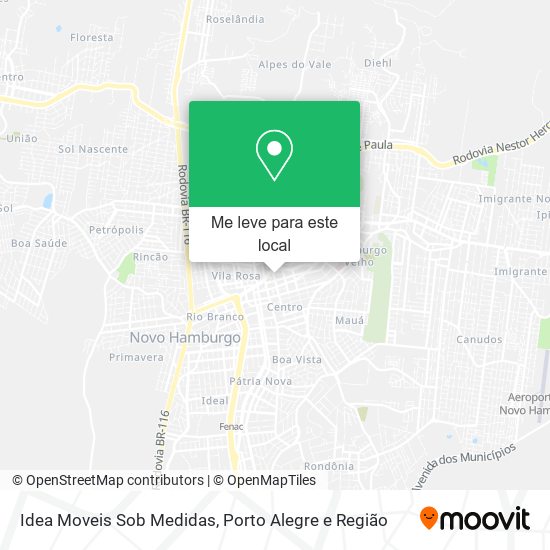 Idea Moveis Sob Medidas mapa