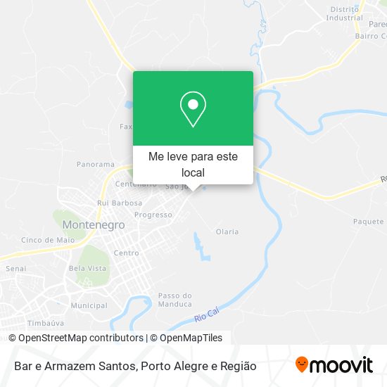 Bar e Armazem Santos mapa