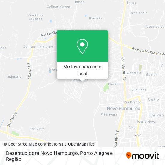 Desentupidora Novo Hamburgo mapa