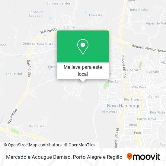 Mercado e Acougue Damiao mapa