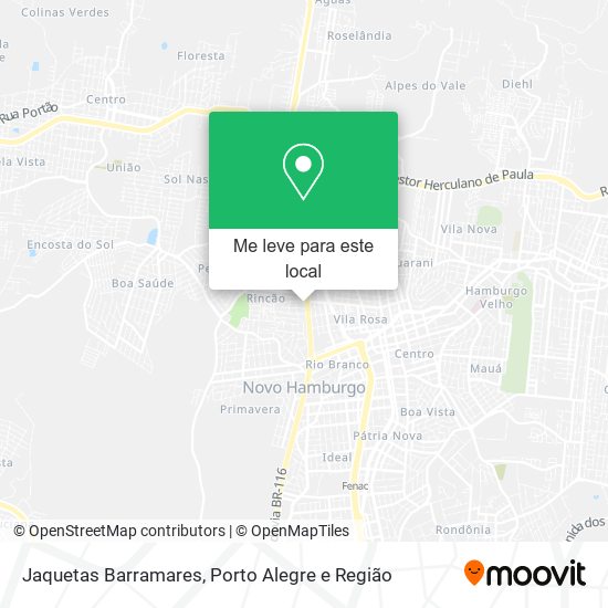 Jaquetas Barramares mapa