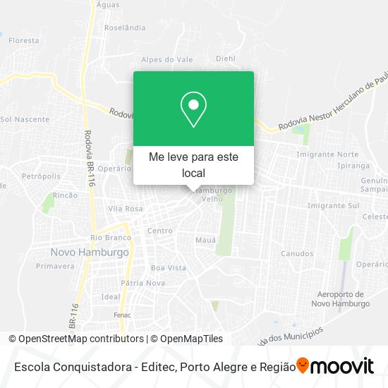 Escola Conquistadora - Editec mapa