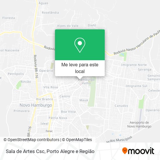Sala de Artes Csc mapa