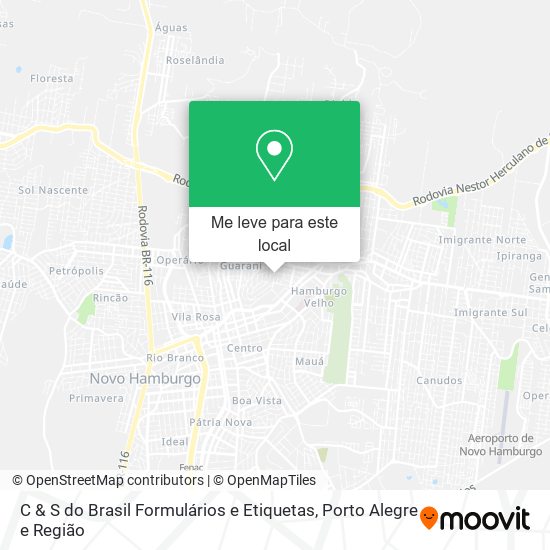 C & S do Brasil Formulários e Etiquetas mapa
