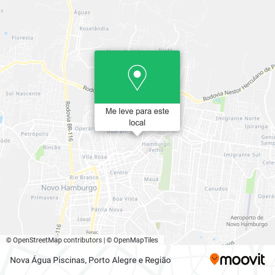 Nova Água Piscinas mapa