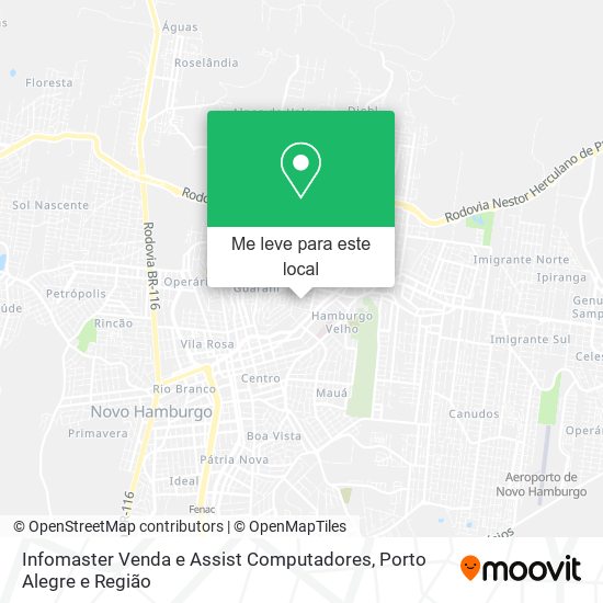 Infomaster Venda e Assist Computadores mapa