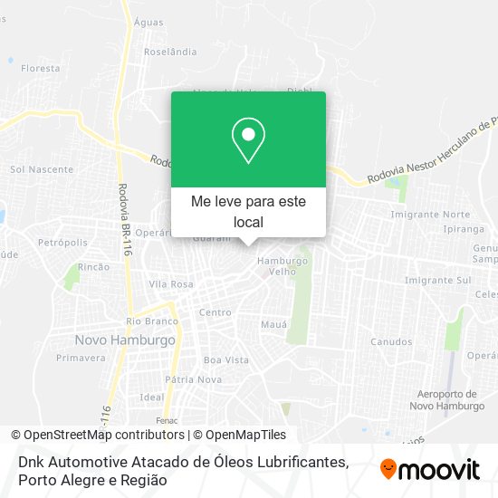 Dnk Automotive Atacado de Óleos Lubrificantes mapa