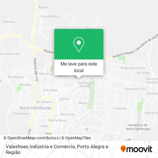 Valeshoes Indústria e Comércio mapa