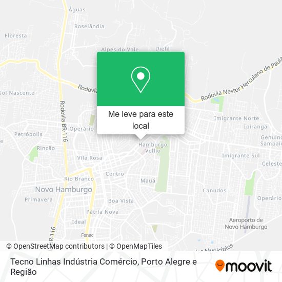 Tecno Linhas Indústria Comércio mapa