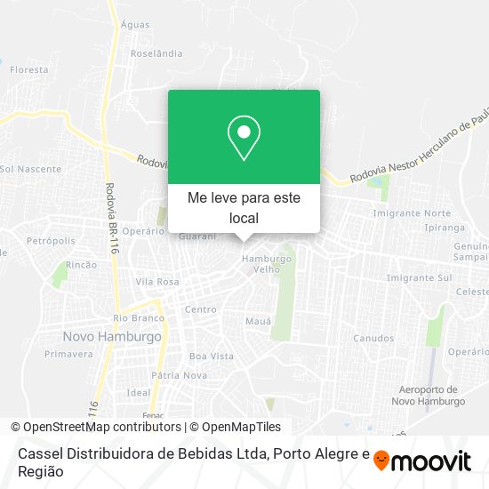 Cassel Distribuidora de Bebidas Ltda mapa