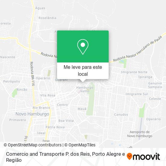 Comercio and Transporte P. dos Reis mapa