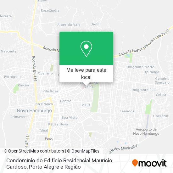 Condomínio do Edifício Residencial Maurício Cardoso mapa