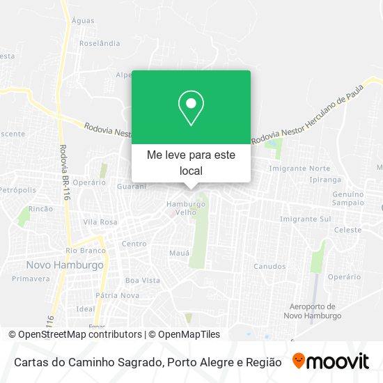 Cartas do Caminho Sagrado mapa