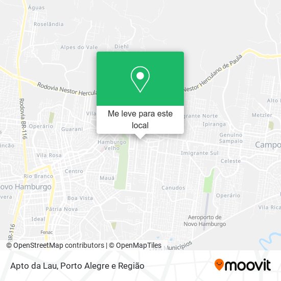 Apto da Lau mapa