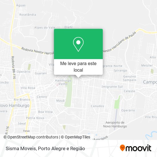 Sisma Moveis mapa