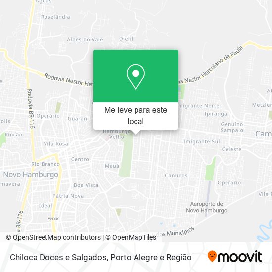 Chiloca Doces e Salgados mapa