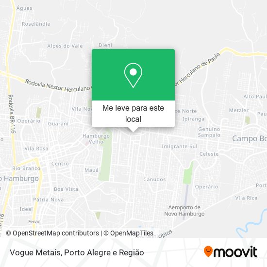 Vogue Metais mapa