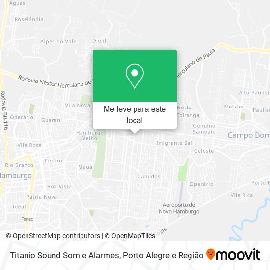 Titanio Sound Som e Alarmes mapa