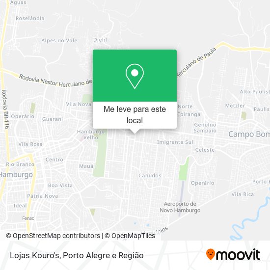 Lojas Kouro's mapa
