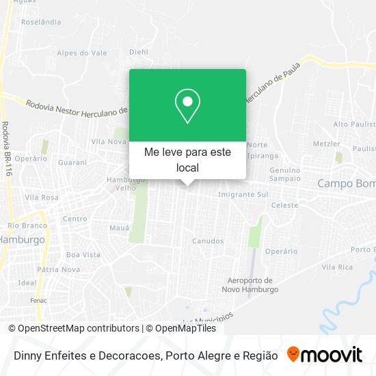 Dinny Enfeites e Decoracoes mapa