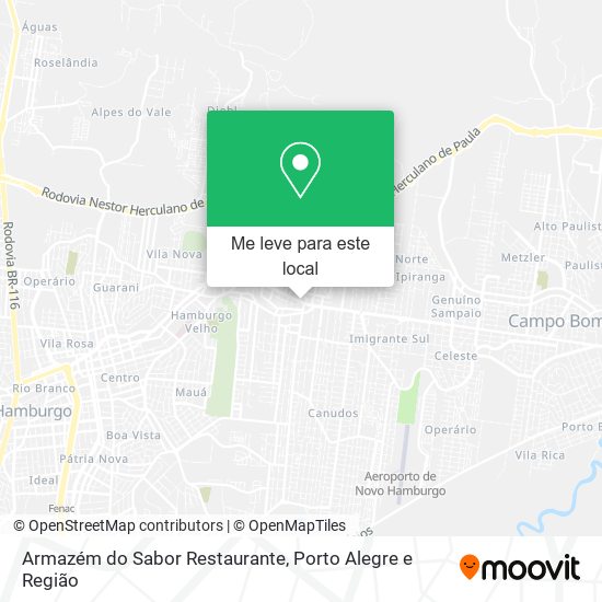 Armazém do Sabor Restaurante mapa