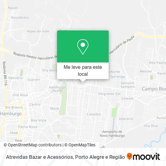 Atrevidas Bazar e Acessórios mapa