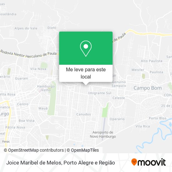 Joice Maribel de Melos mapa