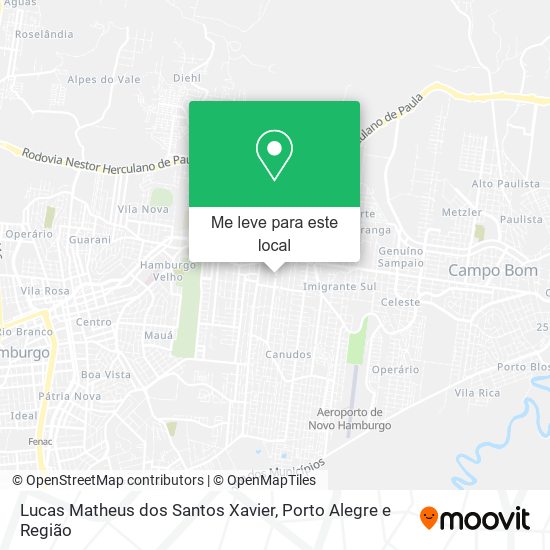Lucas Matheus dos Santos Xavier mapa