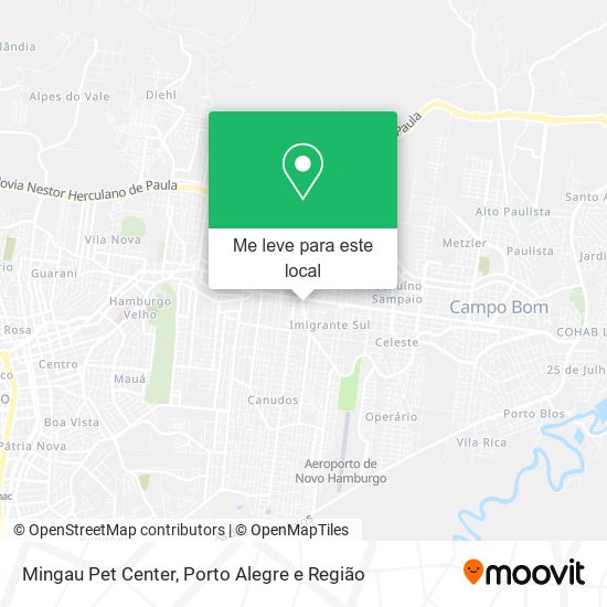 Mingau Pet Center mapa